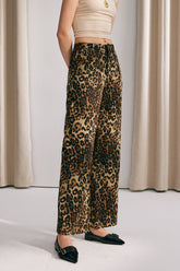 Loretta – Niedrig geschnittene Hose mit Leopardenmuster